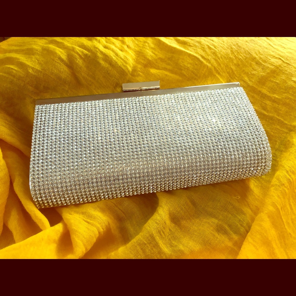 Women Sparkly Rhinestone Clutch Purse Diamond